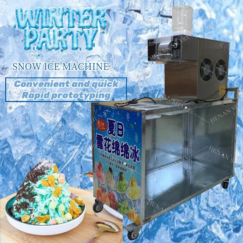 Snow Ice Cream Dessert Machine high speed Milk Snow Flake Ice making Machine