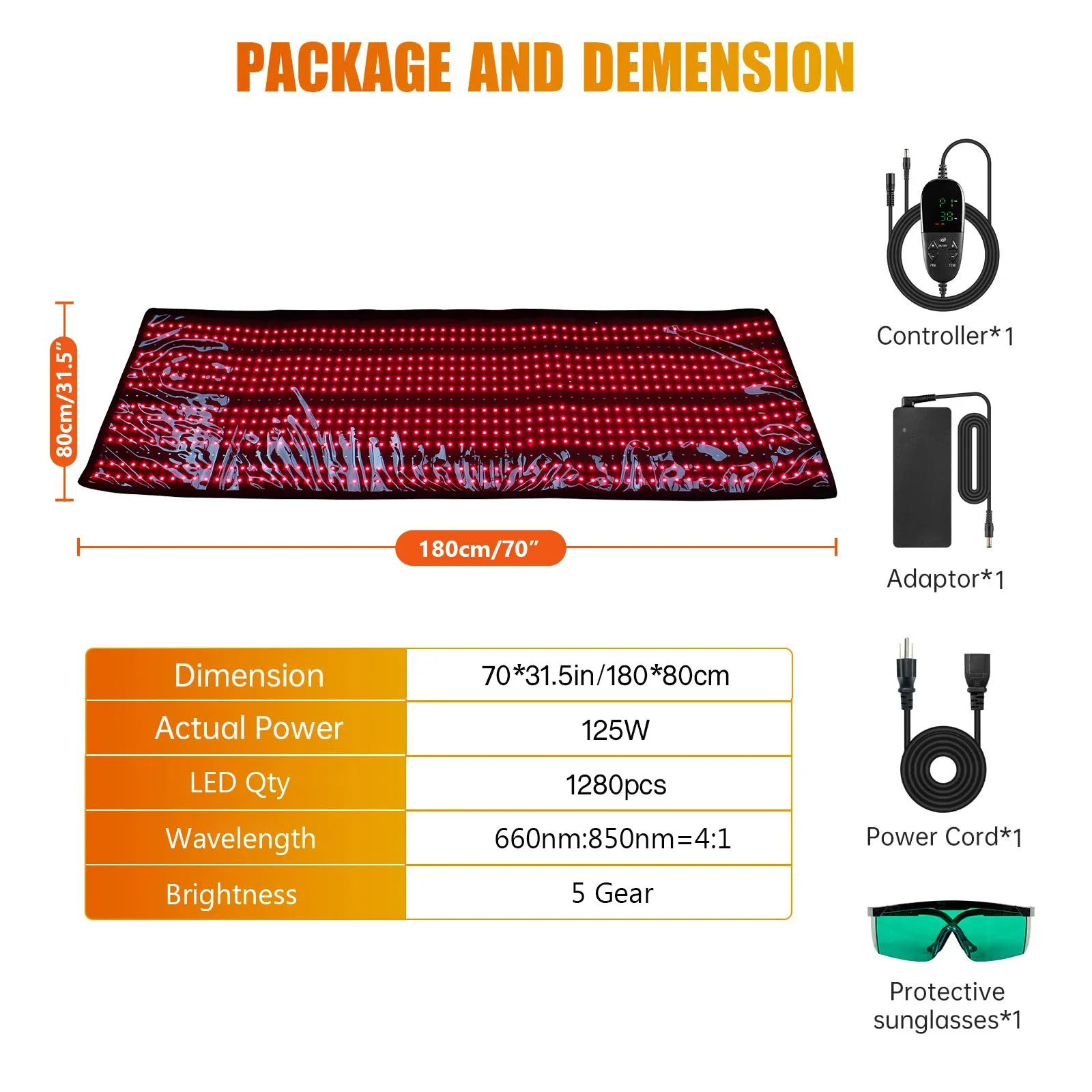 

2025 hot sale 1280 Leds Full Body Red Light Therapy Blanket Led Red Light Therapy Yoga Mat for Full Body