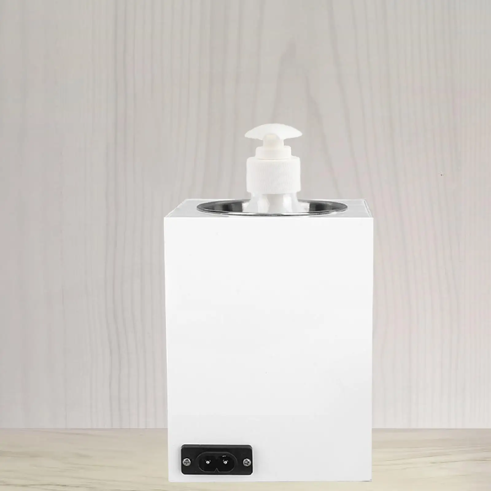 

Single Bottle Oil Bottle Warmer with 300 ml Pump Bottle Lightweight Professional Electric Body Lotion Warmer Oil Heater for SPA