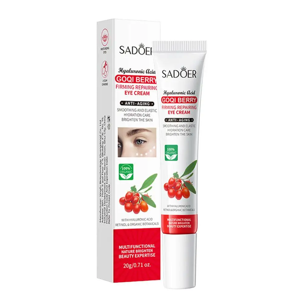 SADOER Goqi Berry Eye Cream Anti Dark Circles Removal Products Firming Eye Skin Moisturizing Bags Eyes Care Beauty H7Q2