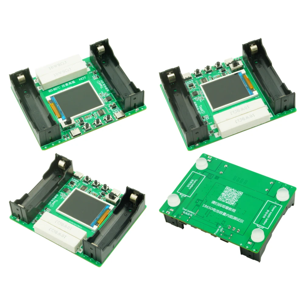 Lithium Battery Capacidade Tester, MMWh, Resistência Interna, Módulo de Medição, Tipo-C, 18650