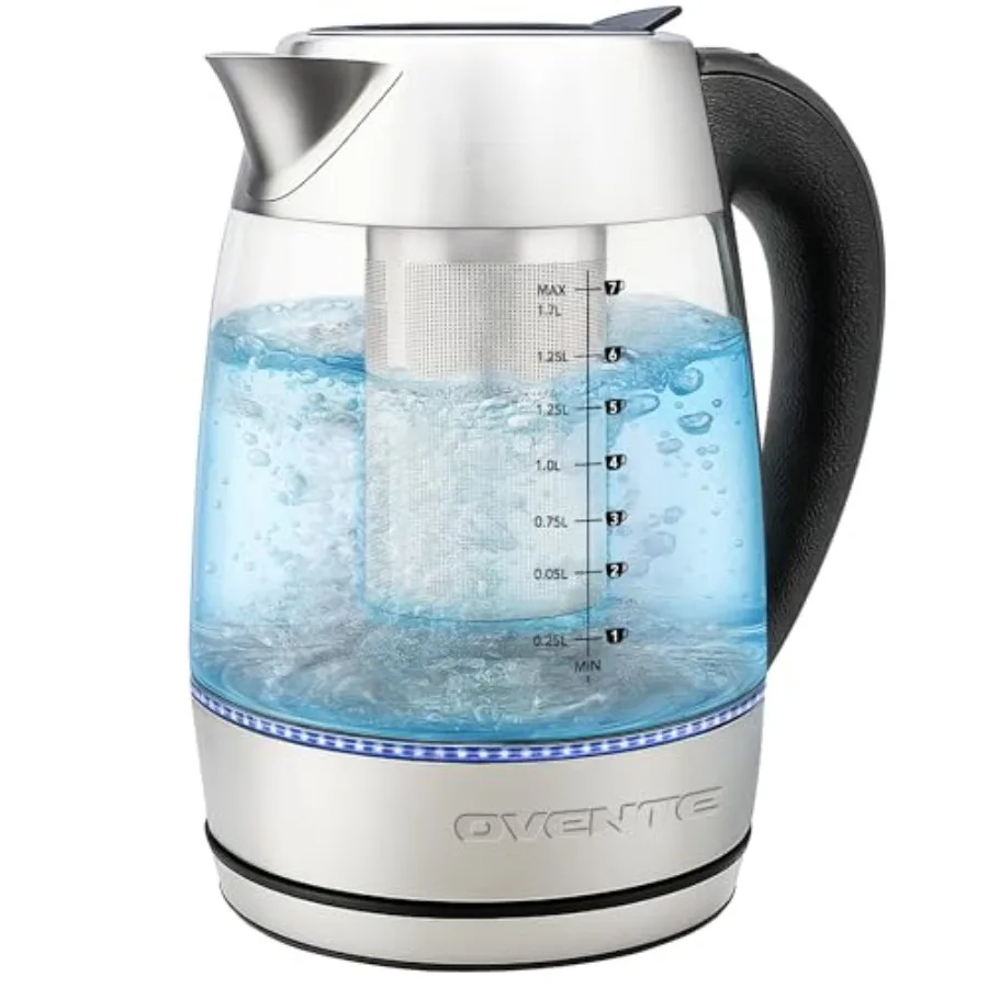 

Электрический чайник с контролем температуры, 1,7 л, двойные стенки из боросиликатного стекла, основание из нержавеющей стали, серебристый, KD68S, с функцией поддержания тепла, Австралия