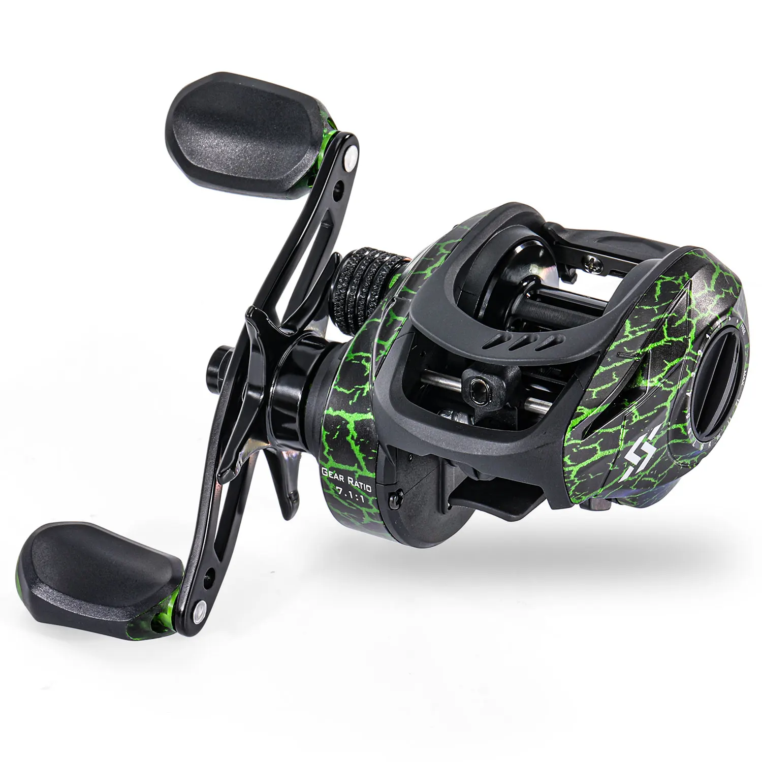 Carrete Baitcasting Sougayiang 7.1:1 – Freno magnético 9+1 rodamientos