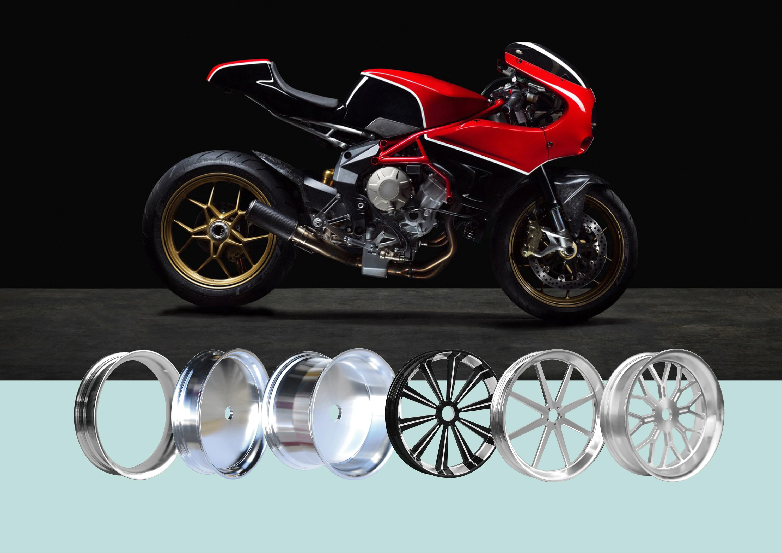 

Кованый алюминиевый обод для мотоцикла 17x1.85 17x2.15 17x2.5 17x2.75 17x3.0 17x3.5 для колес со спицами