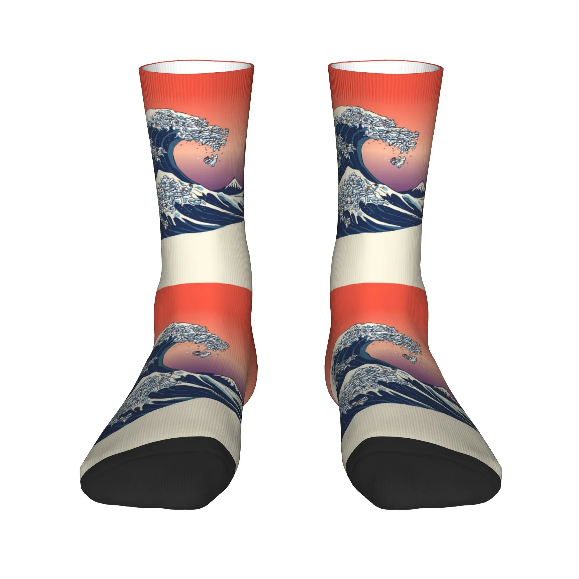 

The Great Wave off Kanagawa Dress Socks Mens Womens Warm Fashion Crew Socks