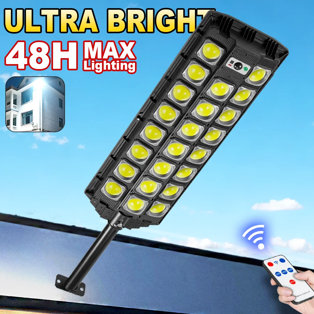 Powerful Commercial Solar Lights Outdoor Motion Sensor Solar Street Lamp Super Bright Solar Wall Light Country House Accessories