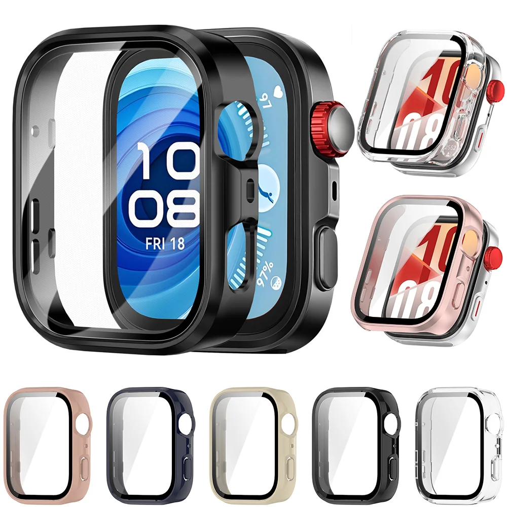 Чехол из закаленного стекла + чехол для Huawei Watch Fit 4 Pro, универсальный бампер для ПК, защитные чехлы для экрана Huawei Fit 4, аксессуары Чехол из закаленного стекла + чехол для Huawei Watch Fit 4 Pro, универсальный бампер для ПК, защитные чехлы для экрана Huawei Fit 4, аксессуары