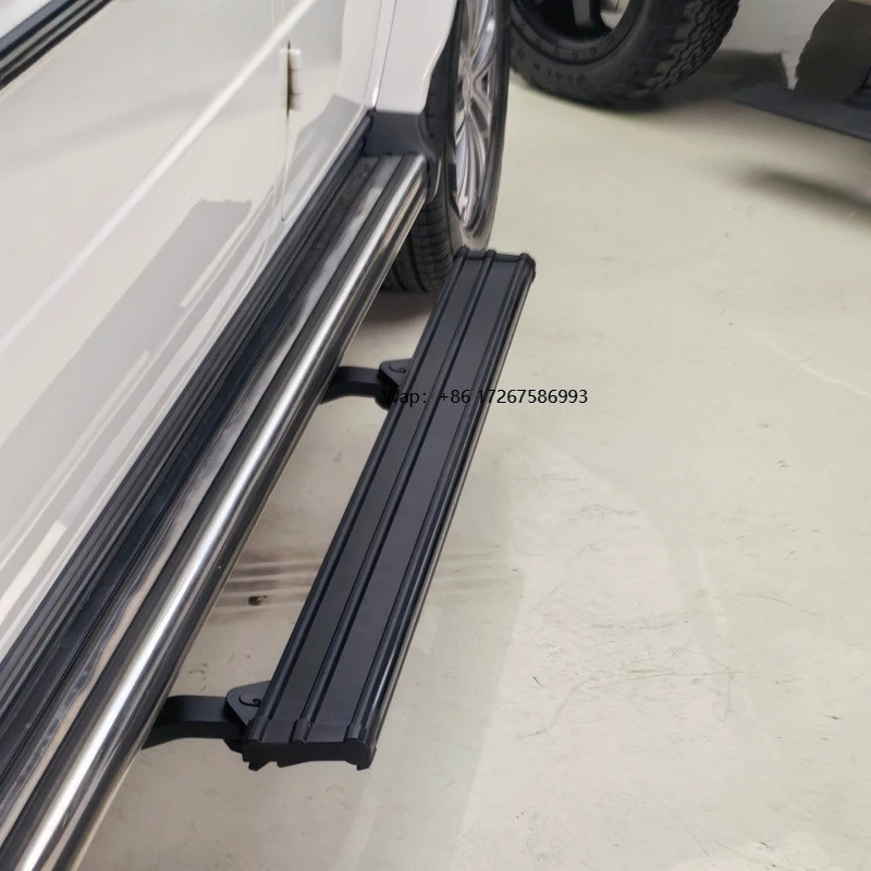 W464 Electric Side Step Slide Circle Fit for G Class From 2019 - 2025 Year W464 W465 G63 Steel Running Board Automobile Step