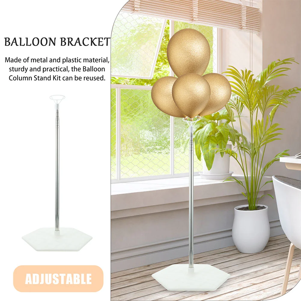 2 Sets Balloon Stands for Floor Metal Clear Balloons Desktop Tabletop Base Party Stable Holder