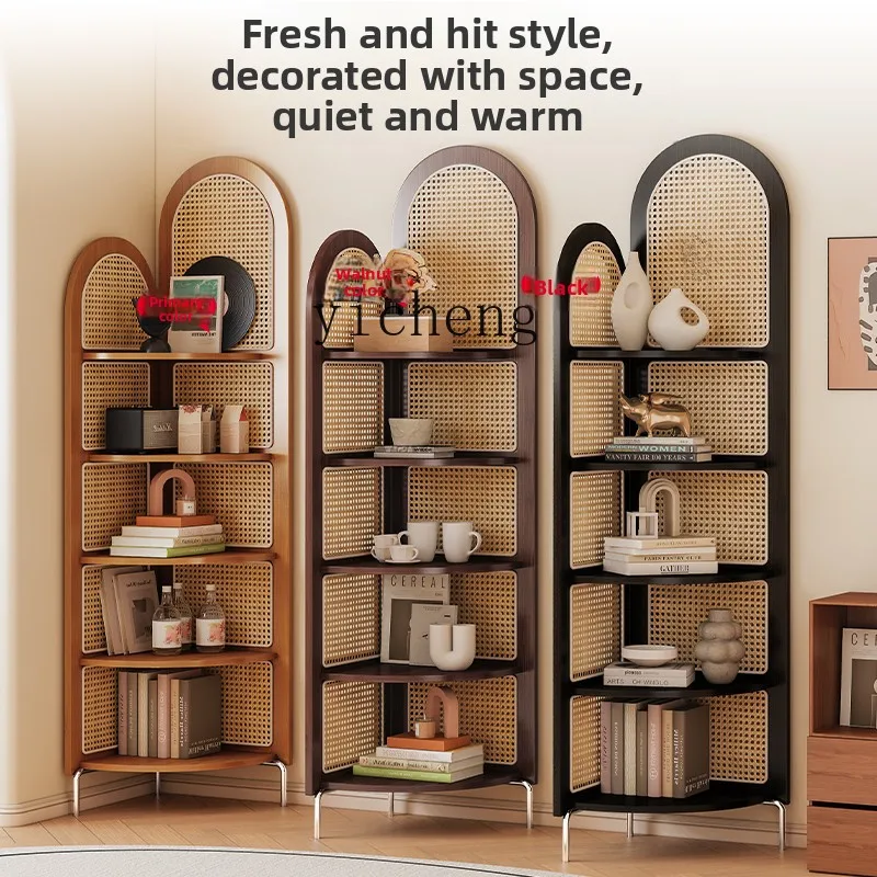 DSA storage medieval corner rack living room corner cabinet retro wind edge cabinet corner triangle storage cabinet