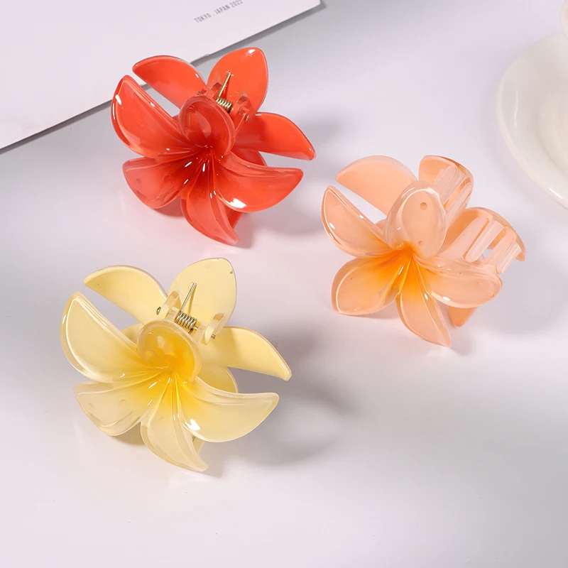 New Seaside Vacation Hair Clip Back Of The Head With Multi-color Optional Bauhinia Clip