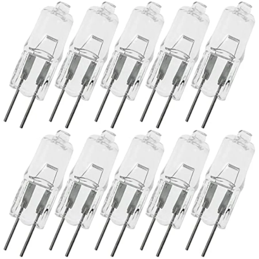 10PCS G4 Halogen Bulb Bulb Instrument 6V20W Bulb Microscope Light Bulb Light Bulb Replacement Heavy Machinery Marine Train Cabi