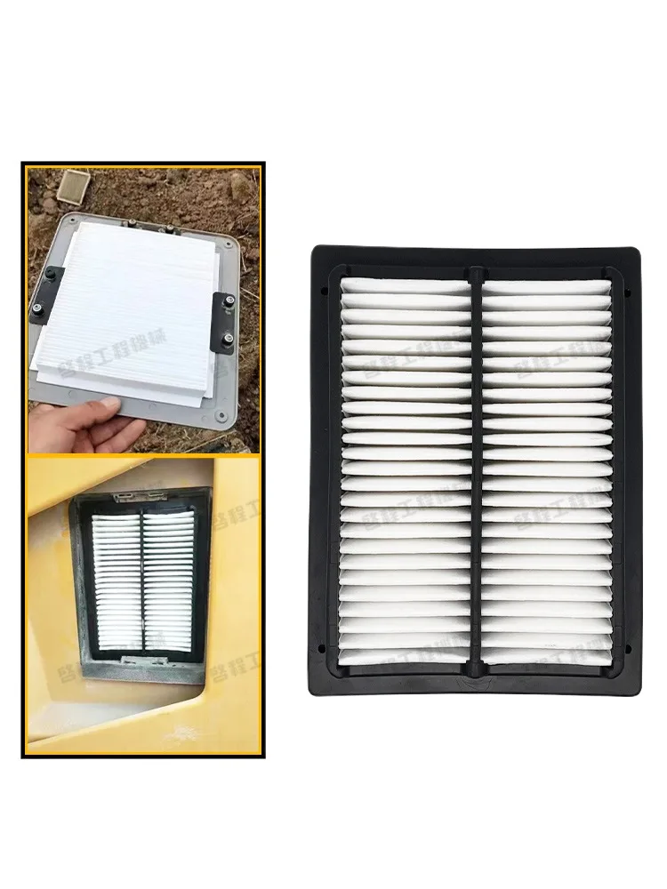 For XCMG XE135D/150/200/215DA/240/370D Hook Machine Air Conditioning Filter Element Excavator Filter Grid Parts