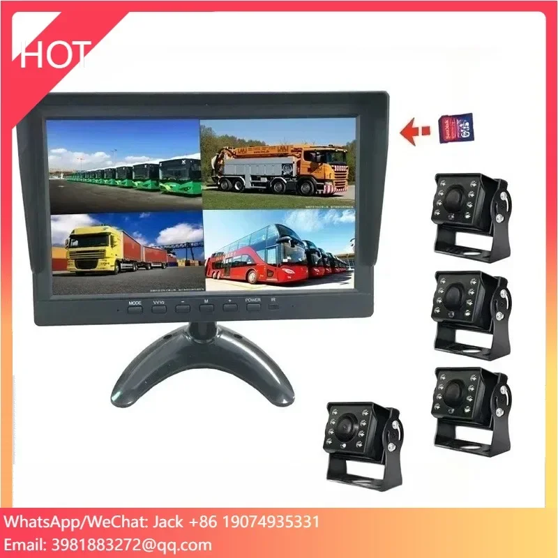 

10.1 Inch 4CH 1080P Night Vision Reversing Back Up Camera DVR High Digital Security System for Bus Truck