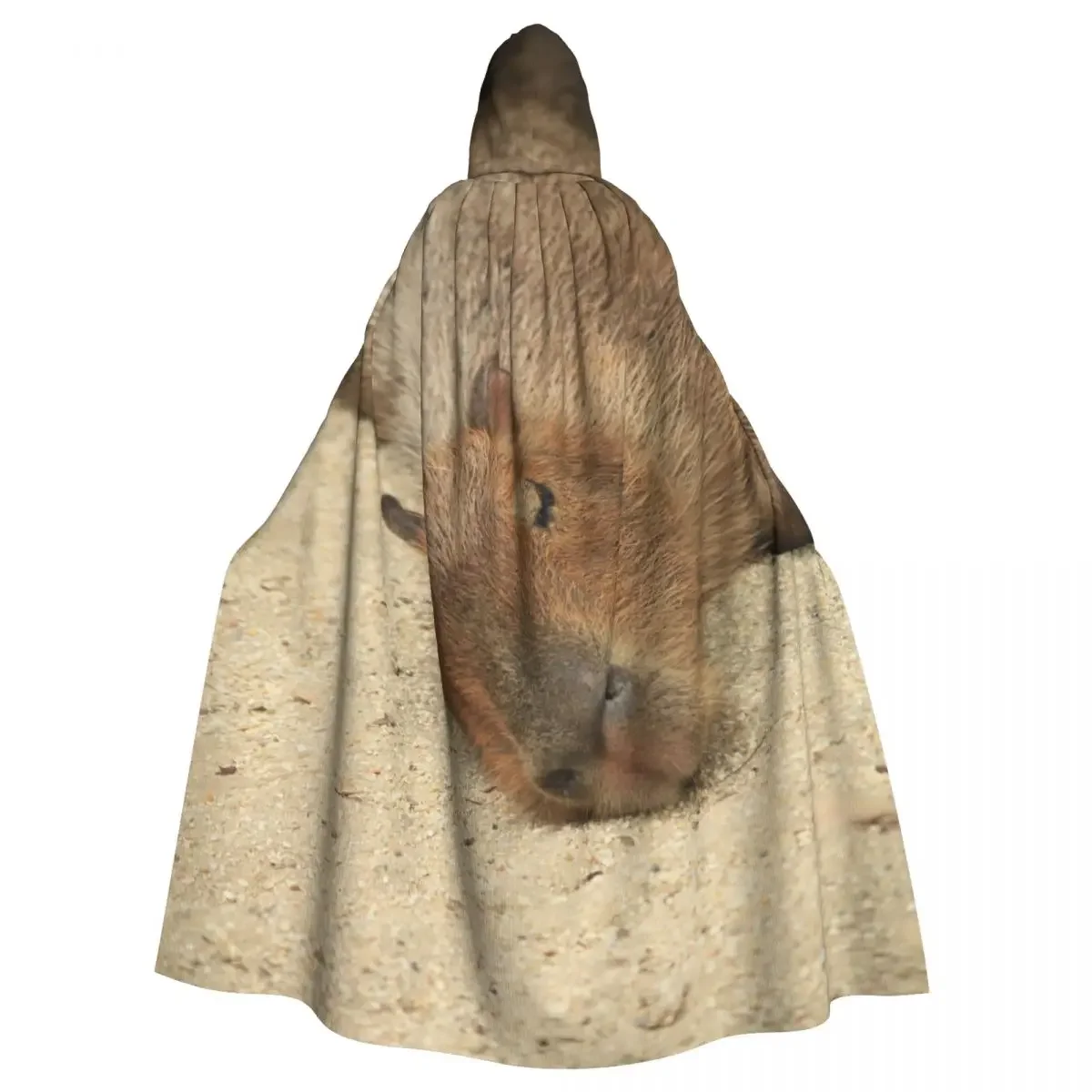 Hooded Unisex with Hood Sleeping Capybaras Vampire Witch Cape Cosplay Costume