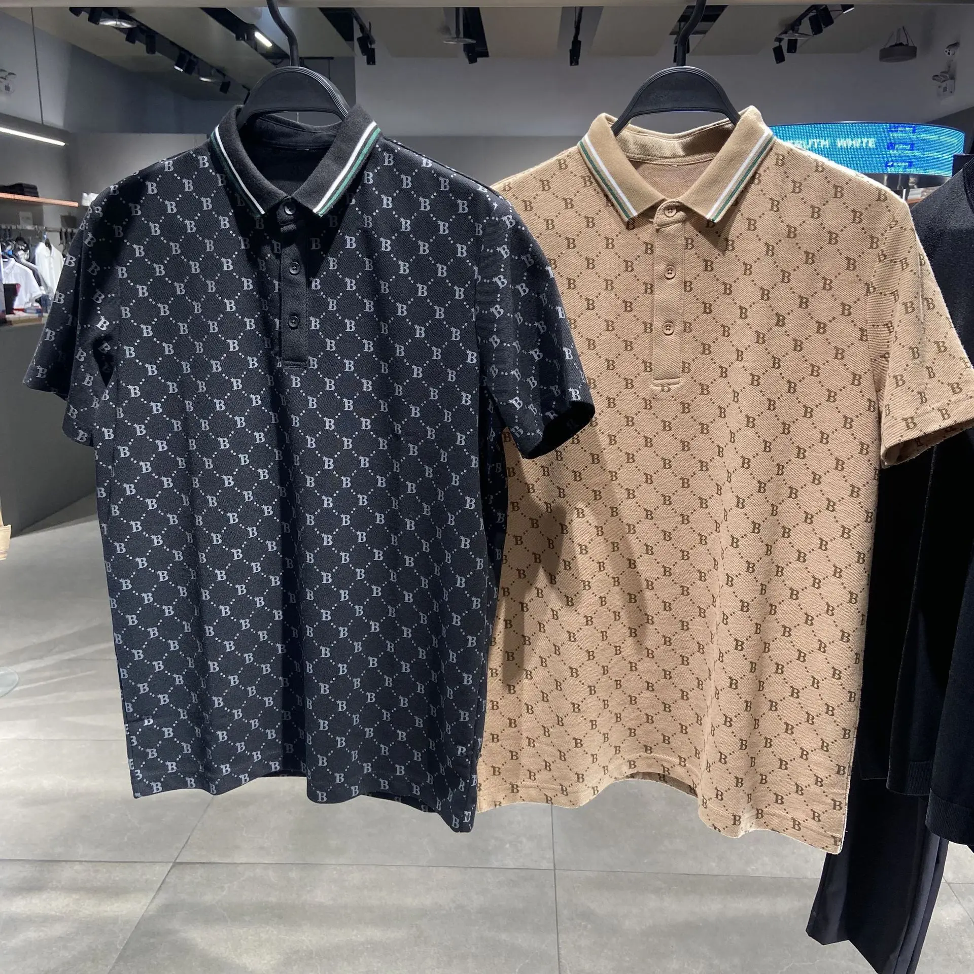 

Trendy Men's Summer Polo Shirt with Printed Lapel, Short Sleeve T-Shirt for MEN - Fashion Polo Shirt