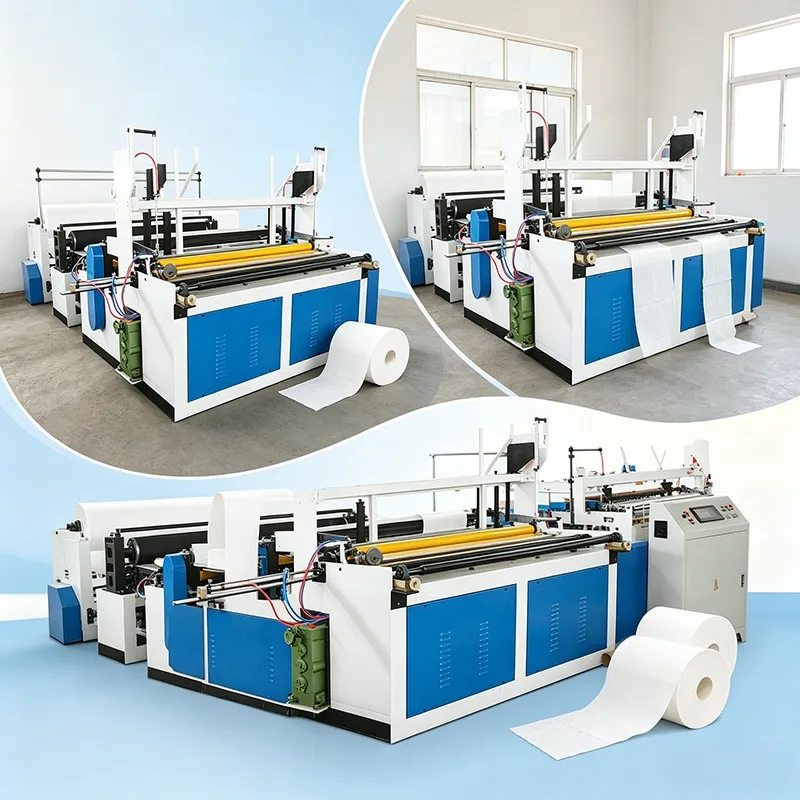 Automatic Toilet Paper Manufacturing Machine High Speed Roll Rewinding Line For Small Business Startup Industrial Equipment