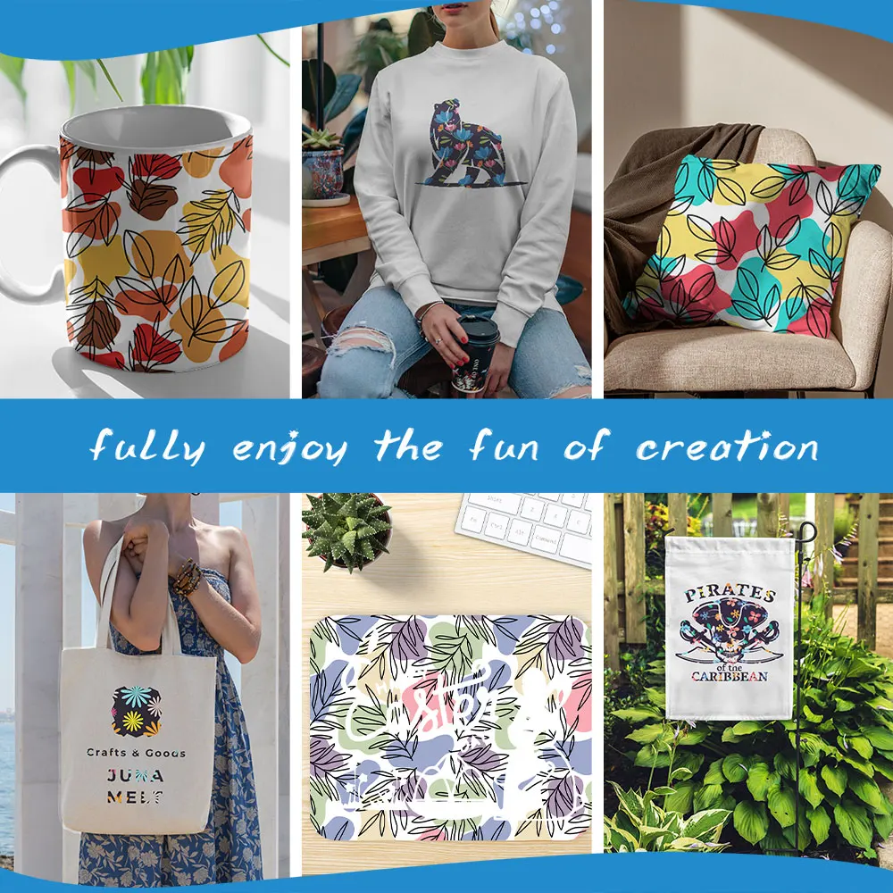 XFX 1 PCS Plants Sublimation Transfer Ink 12 X 12 IN Sublimation Transfer Paper Infusable Printable Transfer Ink for Mug T-Shirt