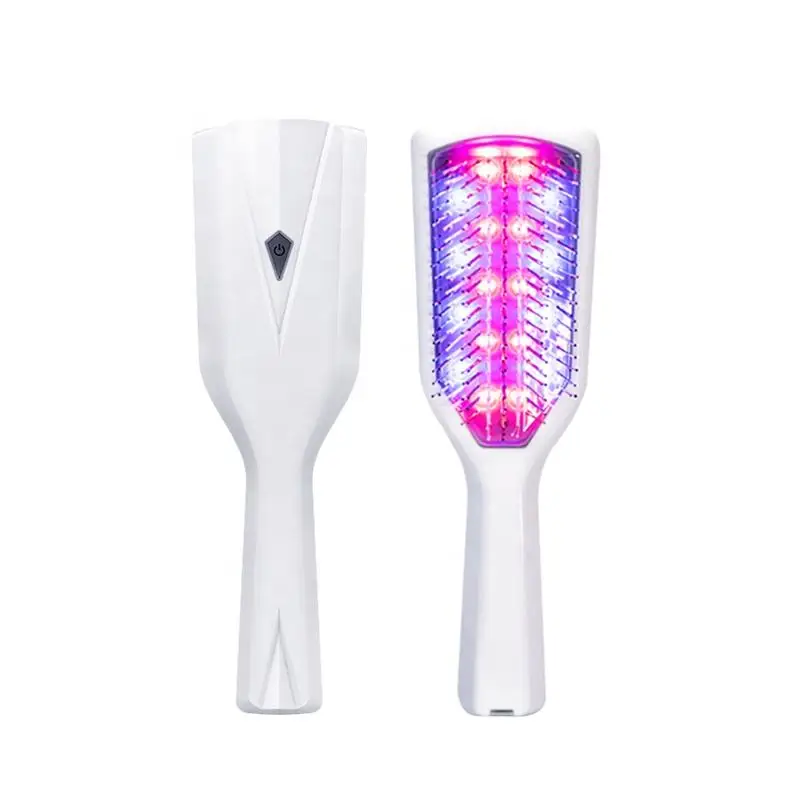 Red Blue Light Vibration Hair Growth Comb Oil Control Anti-Shedding Electric Massage Instrument Scalp Massage Devices