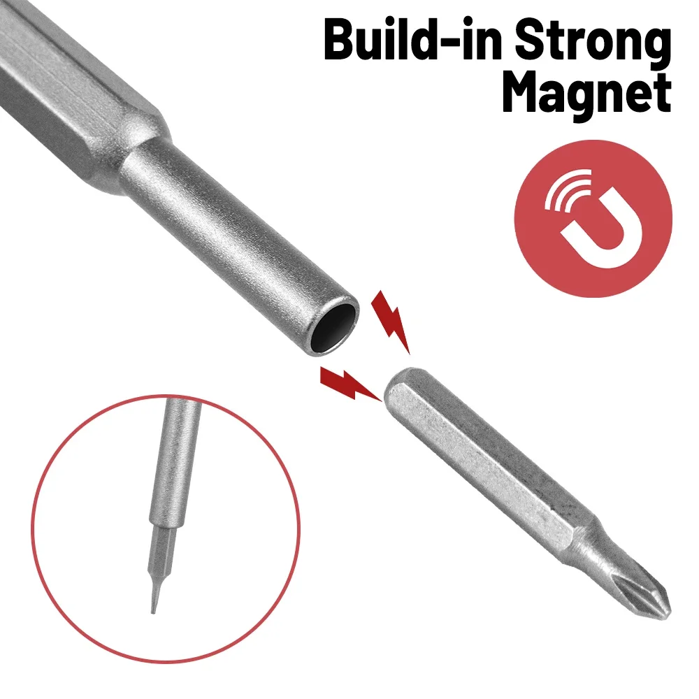Juego de destornilladores de precisión magnéticos 25/63 en 1, Mini Kit de herramientas para reparación de PC y teléfono móvil, Hardware profesional