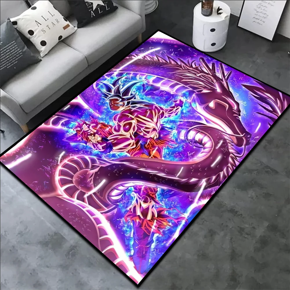 Area Rugs Anime Son Goku Dragon Ball Z Super Saiyan Goku  Ultra Instinct Printed Handmade Carpet for Home Decor