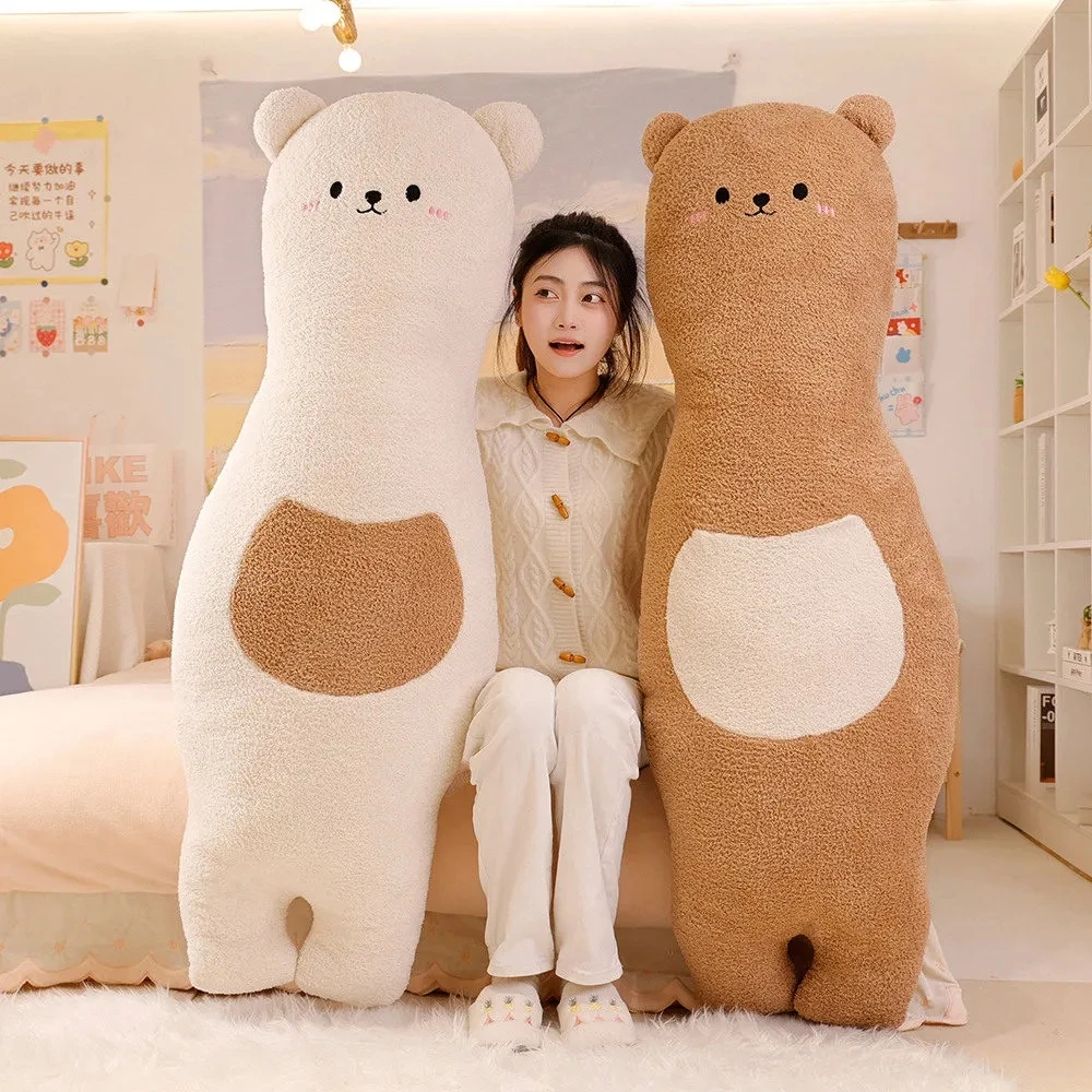 90-140CM Giant Cute Bear Dolls Pillow Hug Soft Stuffed Animals Bear Toy Cushion Room Sofa Bed Cushion Lover Sleep Huggable Doll