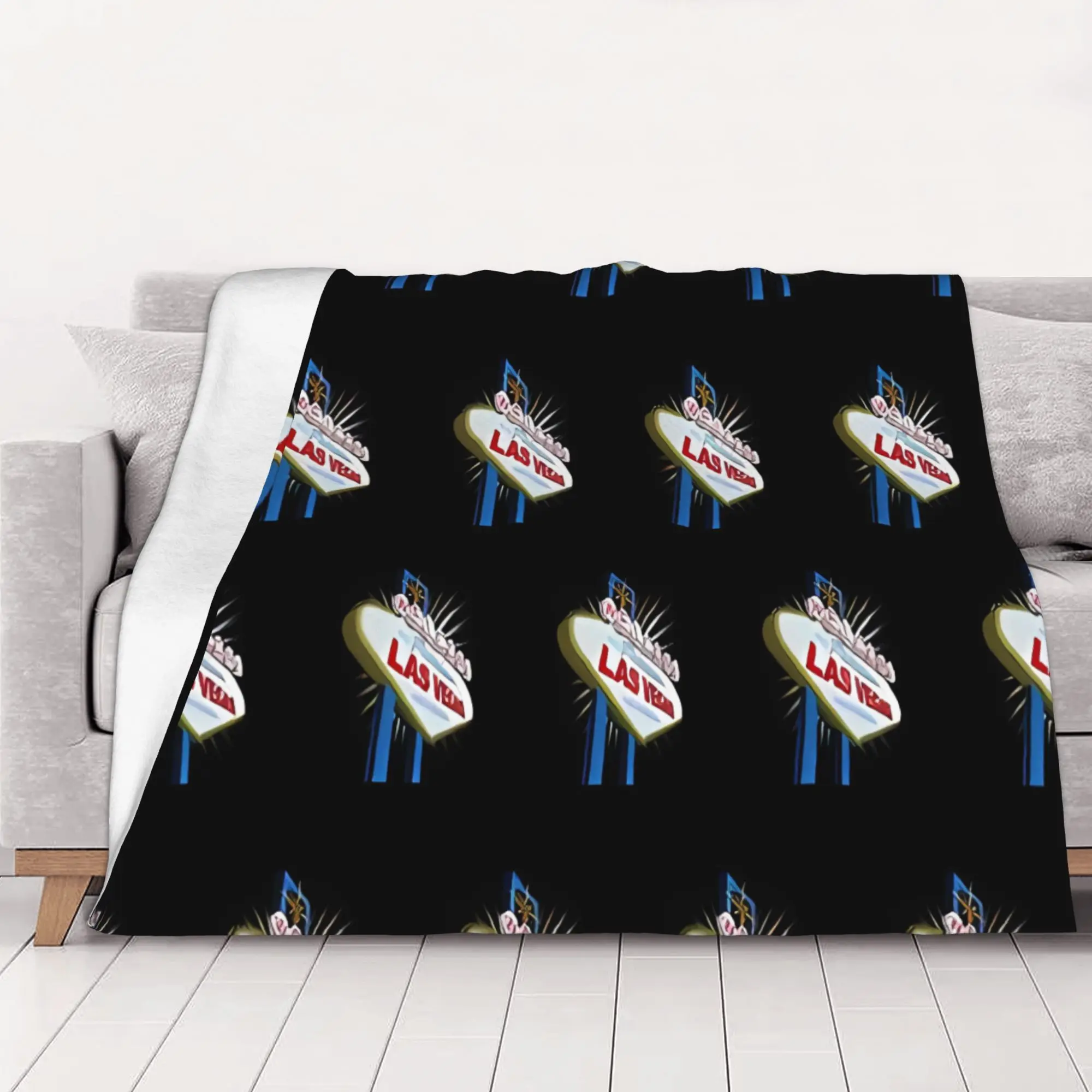 1PC home Cute Room Decor Classic Blanket Throw Blanket Fabulous Las Vegas Novelty Warm Blanket All Season