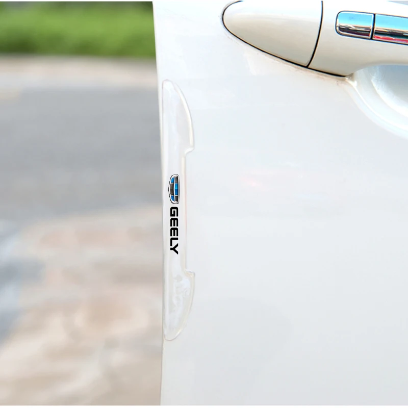 For Geely Coolray Atlas Emgrand X7 EC7 Boyue CK2 GC6 LC 4Pcs Soft Rubber Door Anti-Collision Strip Auto Mod Accessories view 2