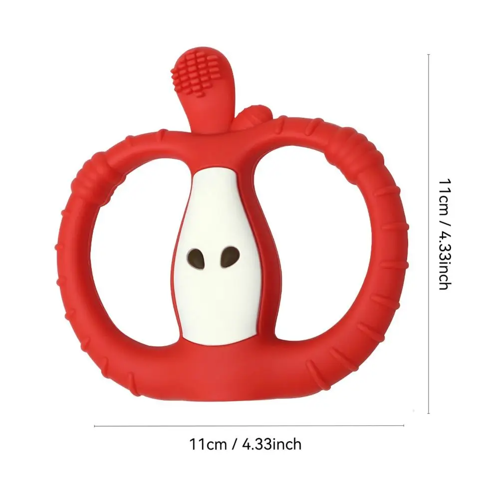 Vibrating Teether for Baby with Remote Control Food Grade Silicone Chewy Sensory Toy 10-Speed Vibration Modes Baby Teether Toy