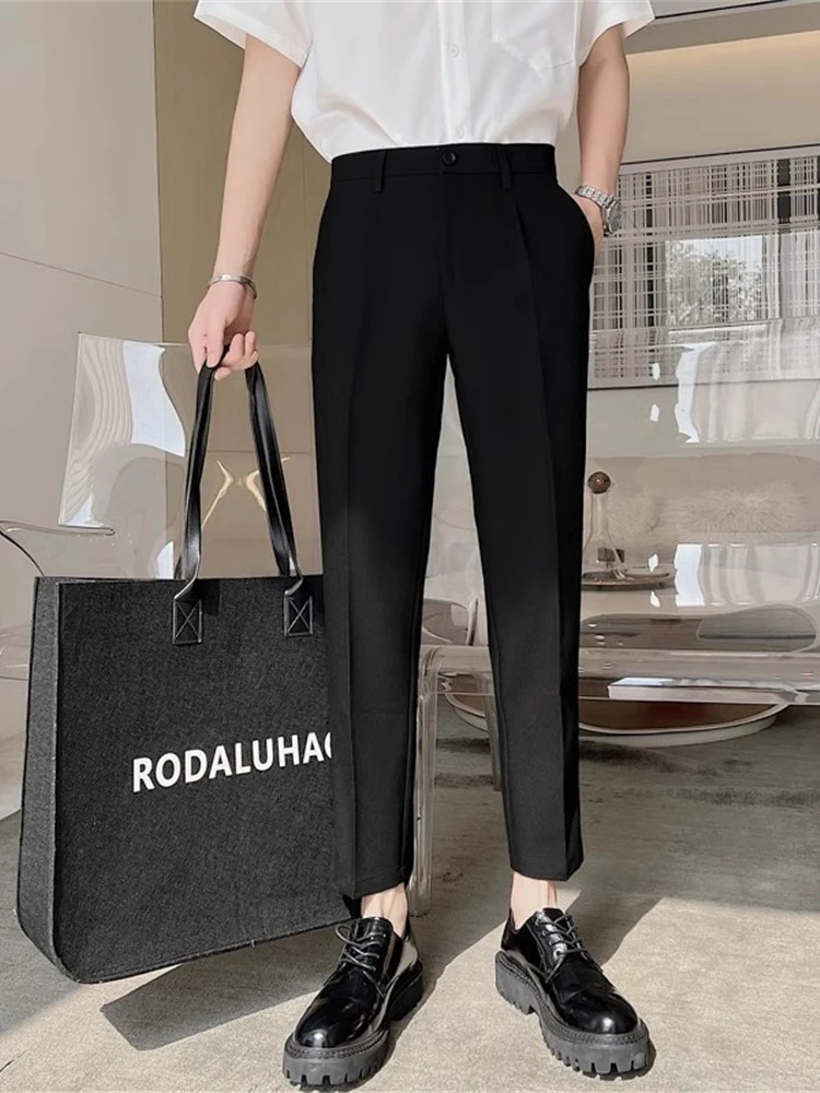 

Стильные мужские повседневные брюки-джинсы прямого кроя Sle Nine Points West для весны и осени, модные, легкие, модные, от Haome