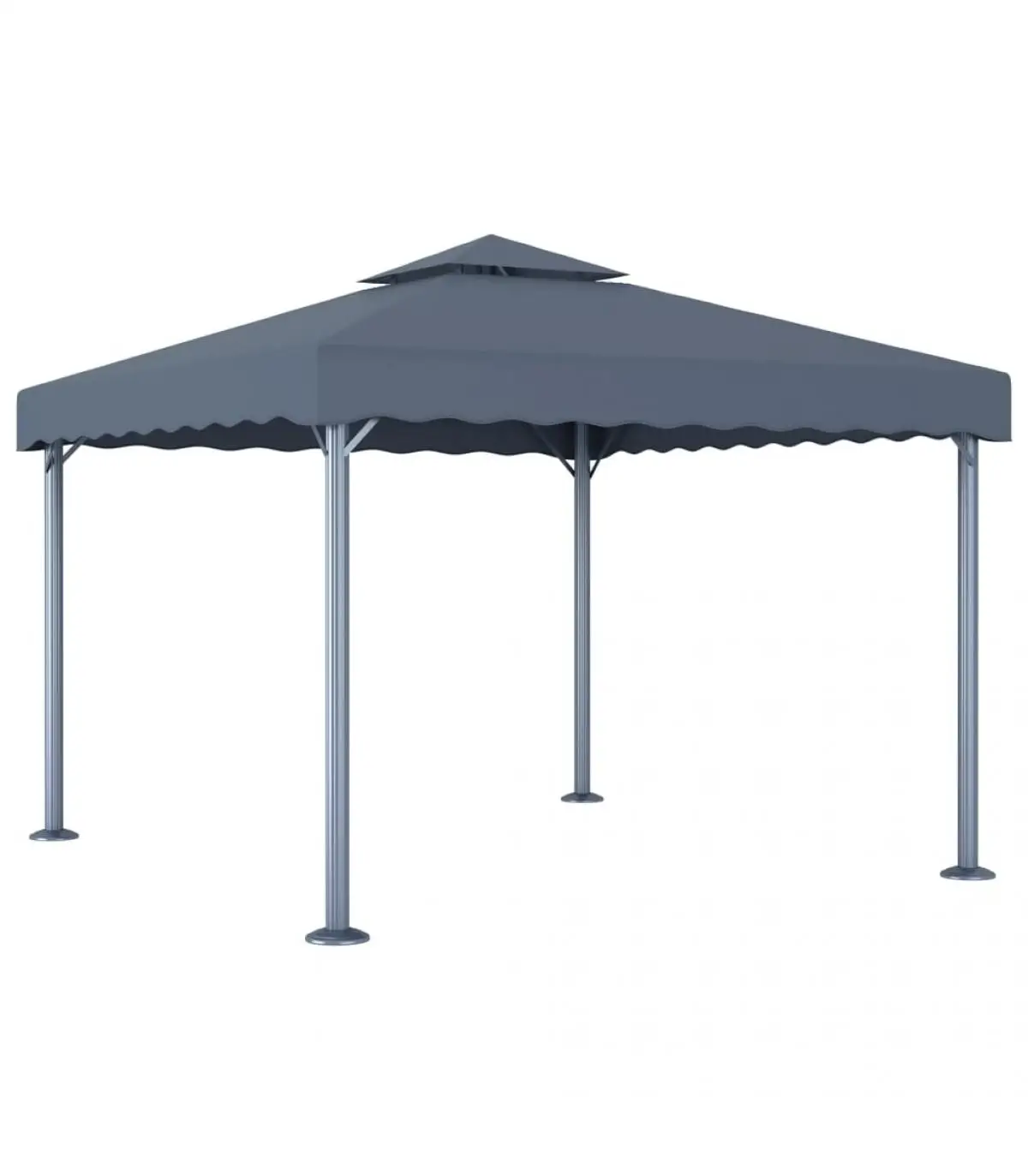 300x300 cm aluminum anthracite gray gazebo and tents