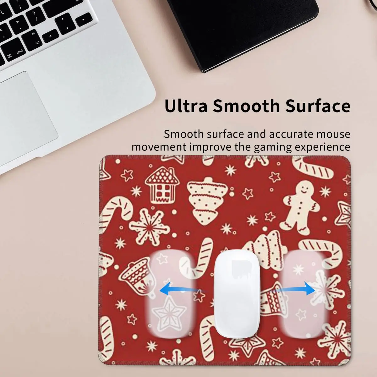 Merry Christmas & Happy Holidays! Mouse Pad Computer Keyboard Mouse Mat Gamer Laptop Desk Mat Office Accessories Table Mats