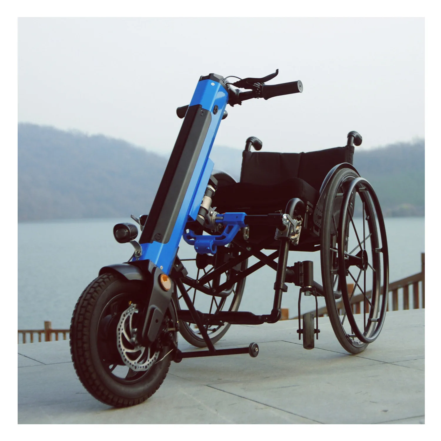 Coofull Wheelchair Attachment  Electric Wheelchair Handcycl Conversion Kit Electric Wheelchair Attachment Handbike Handcycle