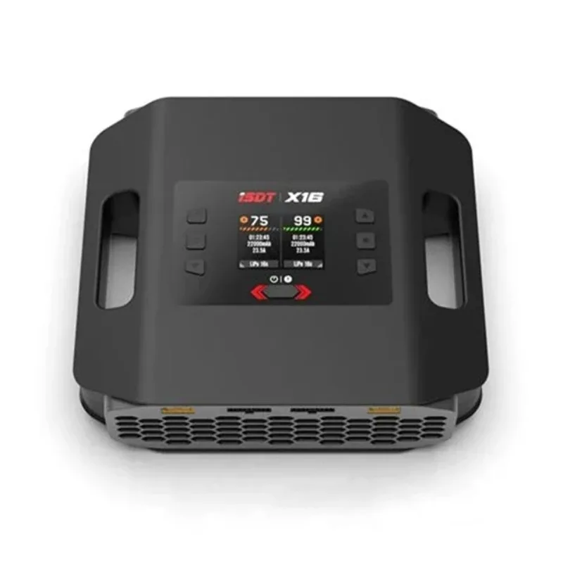 

Зарядное устройство 2025ISDT X16 1100Wx2 20Ax2 двухканальное AC/DC для аккумуляторов 2-16S LiFe/LiPo/LiHv/ULiHv с функцией балансировки