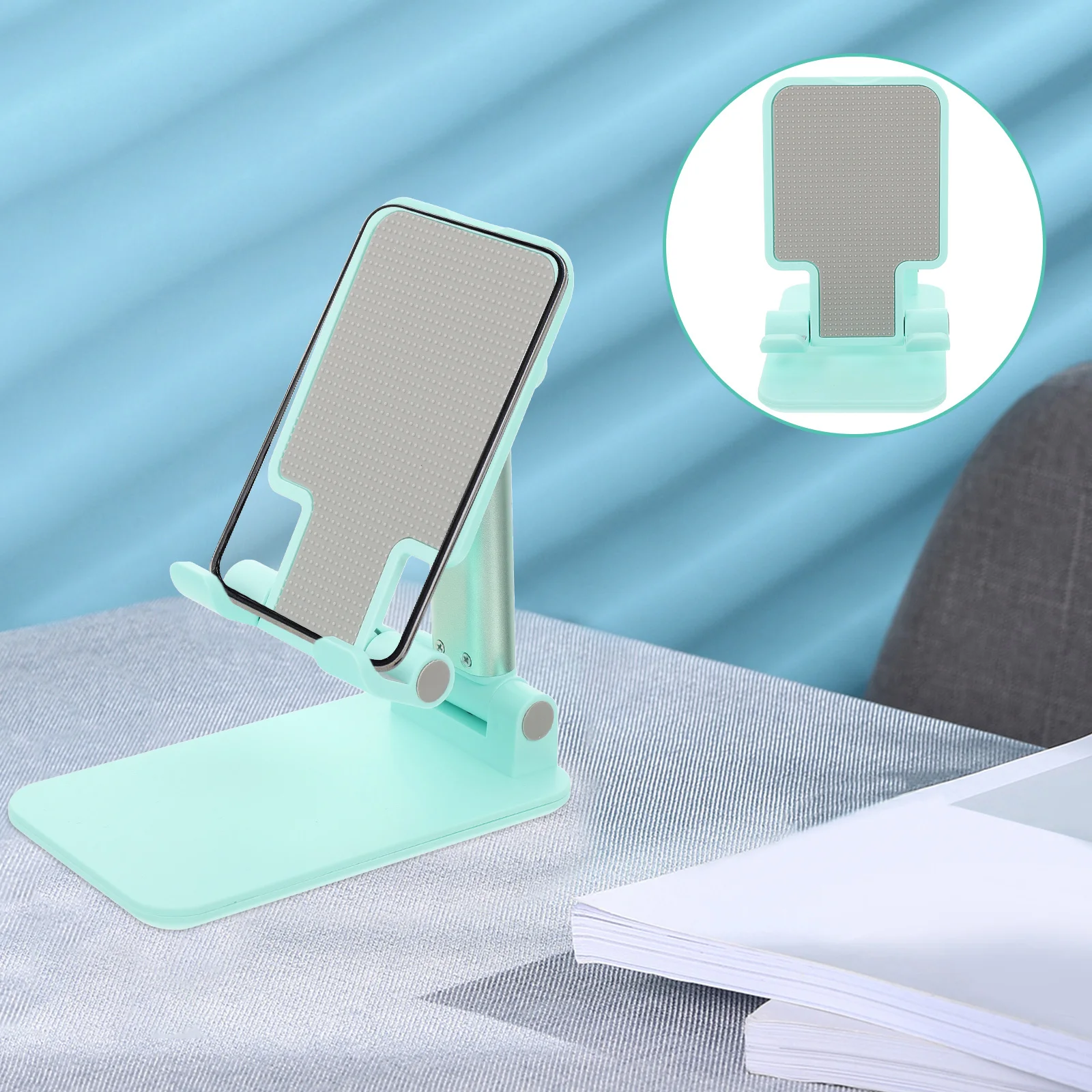 

Foldable Phone Stand Adjustable Height Angle Mobile Phone Holder Desktop Tablet Holder for Home Office Dorm Cellphone Stand