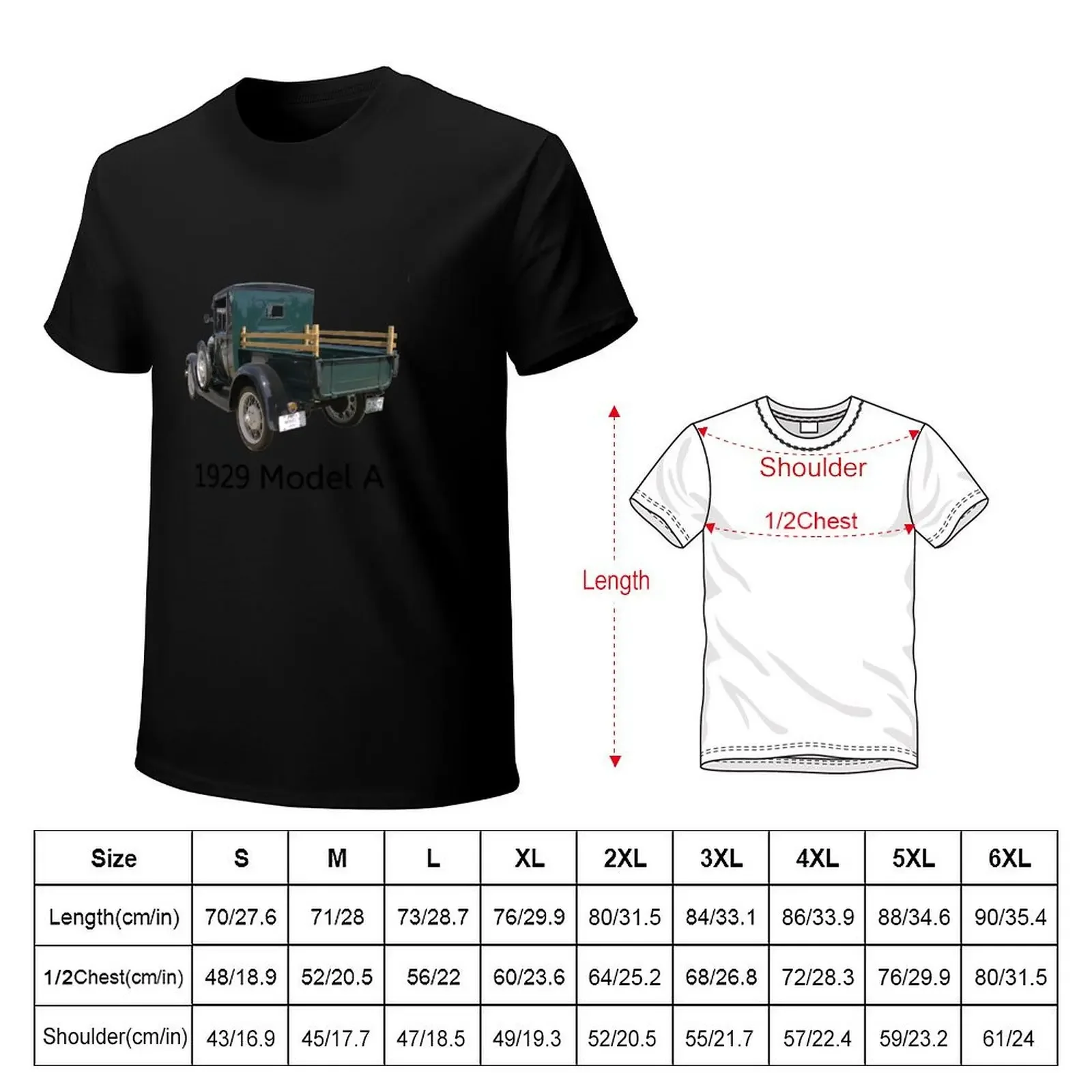 1929 Model A T-Shirt aesthetic clothes vintage t shirts customizeds korean fashion mens white t shirts