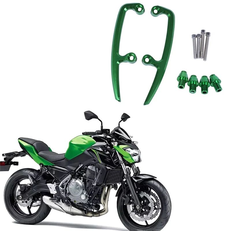 

Rear Grab Bars Rear Seat Pillion Passenger Grab Rail Handle Parts For Kawasaki NINJA650 Z650 NINJA 650 2017-2021 Green