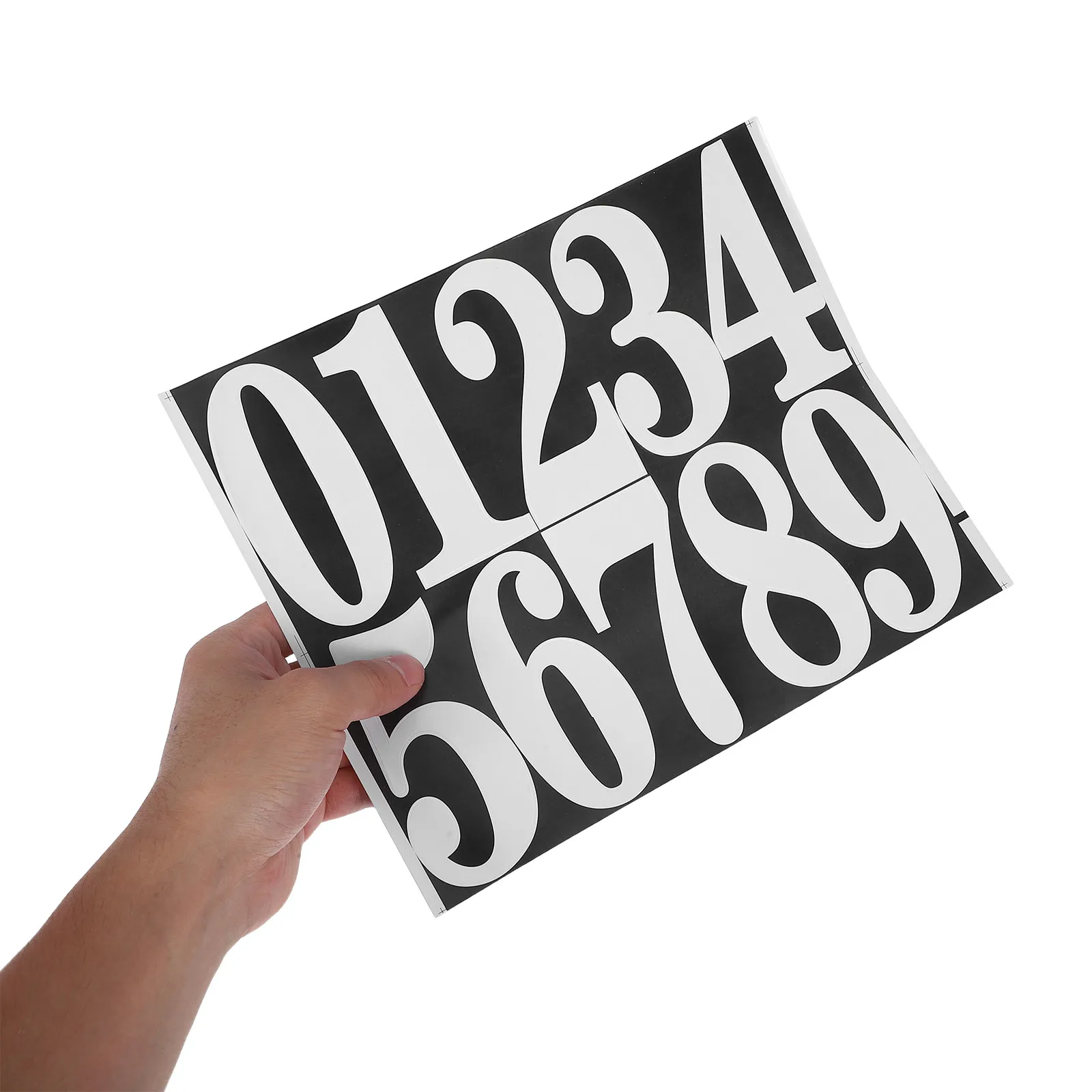 8Sets Address Number Stickers for Mailbox Door Exterior 0-9 Waterproof Self-Adhesive Numbers Outdoor Front Door Sign