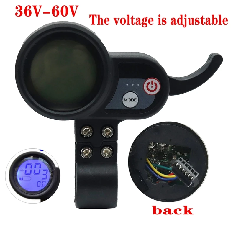 1 Piece 36V-60V LCD Display Dashboard E Scooter E Bike Meter Plastic Electric Scooter Accelerator Accessories For JP