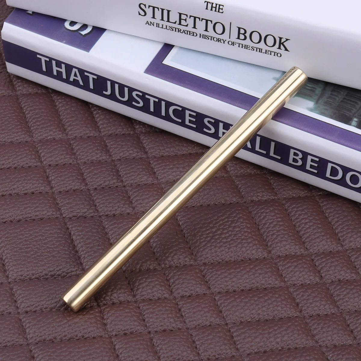 

Special Brass Gel Pen Black Ink Portable Polished Metal 0.5mm Fine Line Signature Pen Office Supplies Gift Office Supplies