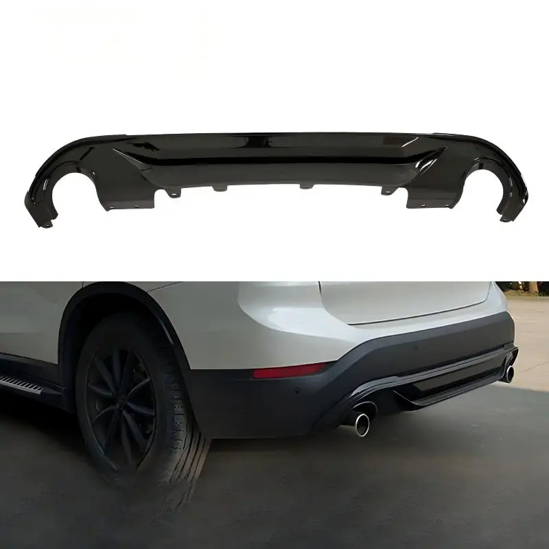 New OLIVER Fitment X1 F48/F49 Rear Lip Spoiler Glossy Black MP Style Carbon Texture Small Surround Kit Retrofit/Upgrade Shanghai