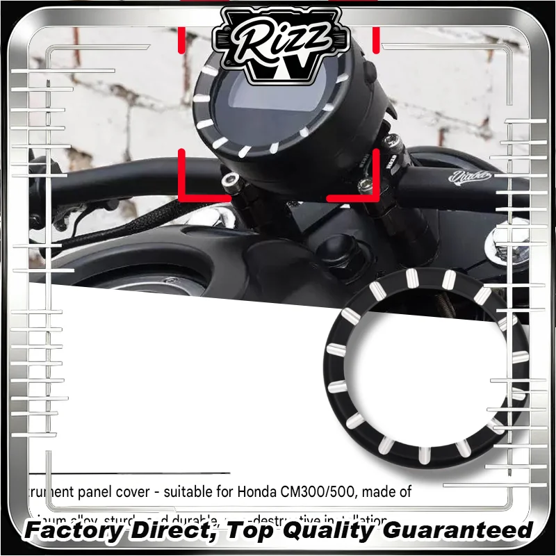 FOR Rebel CM300/CM500 Instrument Panel Protector, Thickened Metal Speedometer Cover, Scratch-proof and Dust-proof Modified Part