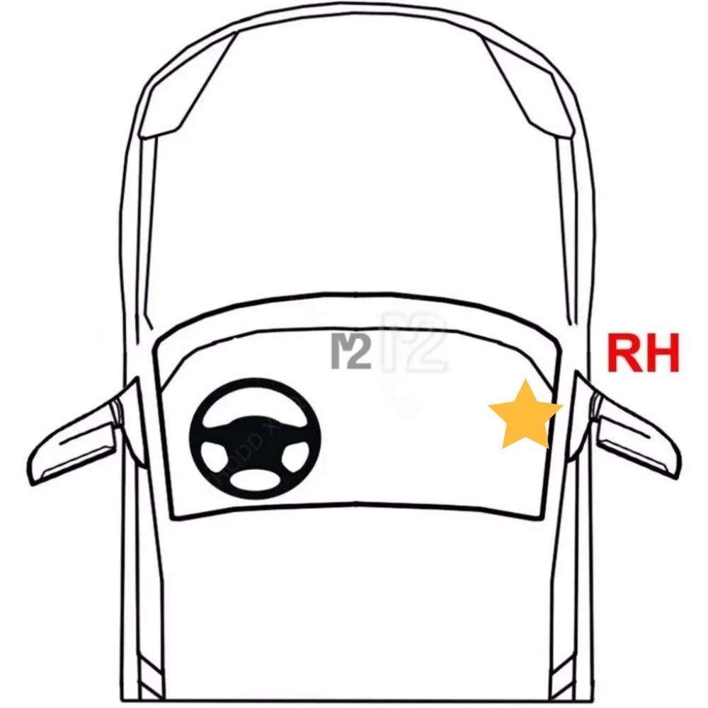 COVER ASSY-FR DR QDRNT INR,RH 87660-D3000TRY FOR 2015 HYUNDAI TUCSON RIGHT SIDE REARVIEW MIRROR INTERIOR PANEL TRIANGULAR COVER