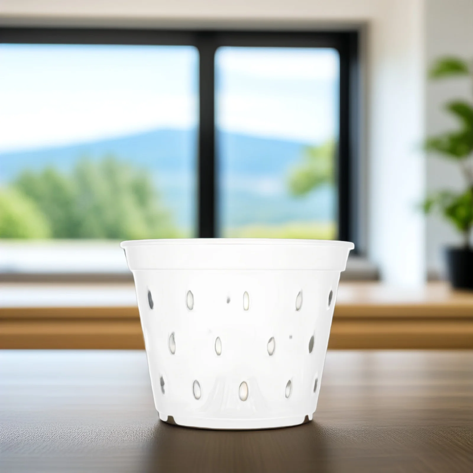 

4pcs Transparent Plastic Flower Pots Lightweight Breathable For Succulents Germination Cuttings Transplanting Plant Nursery Pots