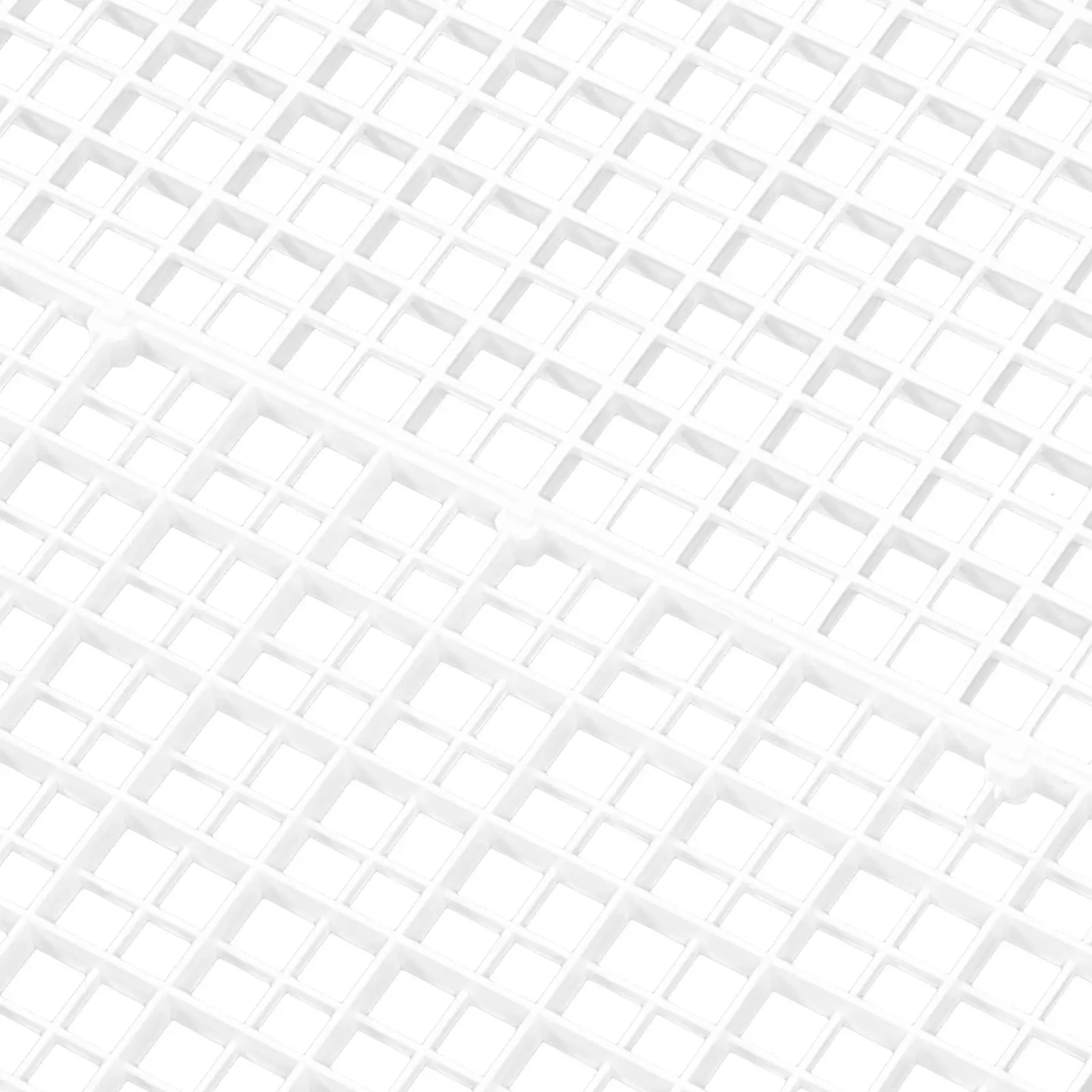 2 szt. 30x30cm biała płyta ucieczki do akwarium plastikowa osłona siatki dzielnik dno akwarium taca filtracyjna Separator dla dzieci gad