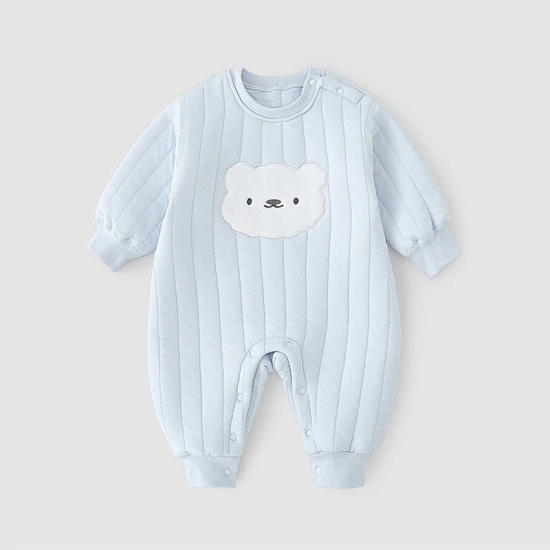 

Комбинезоны для новорожденных девочек, весенне-осенние боди с вышивкой медведя для маленьких девочек, детские комбинезоны для маленьких мальчиков, Oneise для маленьких девочек