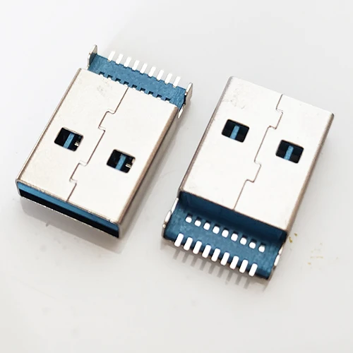 5PCS USB 3.0 A Type Male Plug Connector High-speed Data Transmission USB 3.0 Jack Charging Socket Soldering