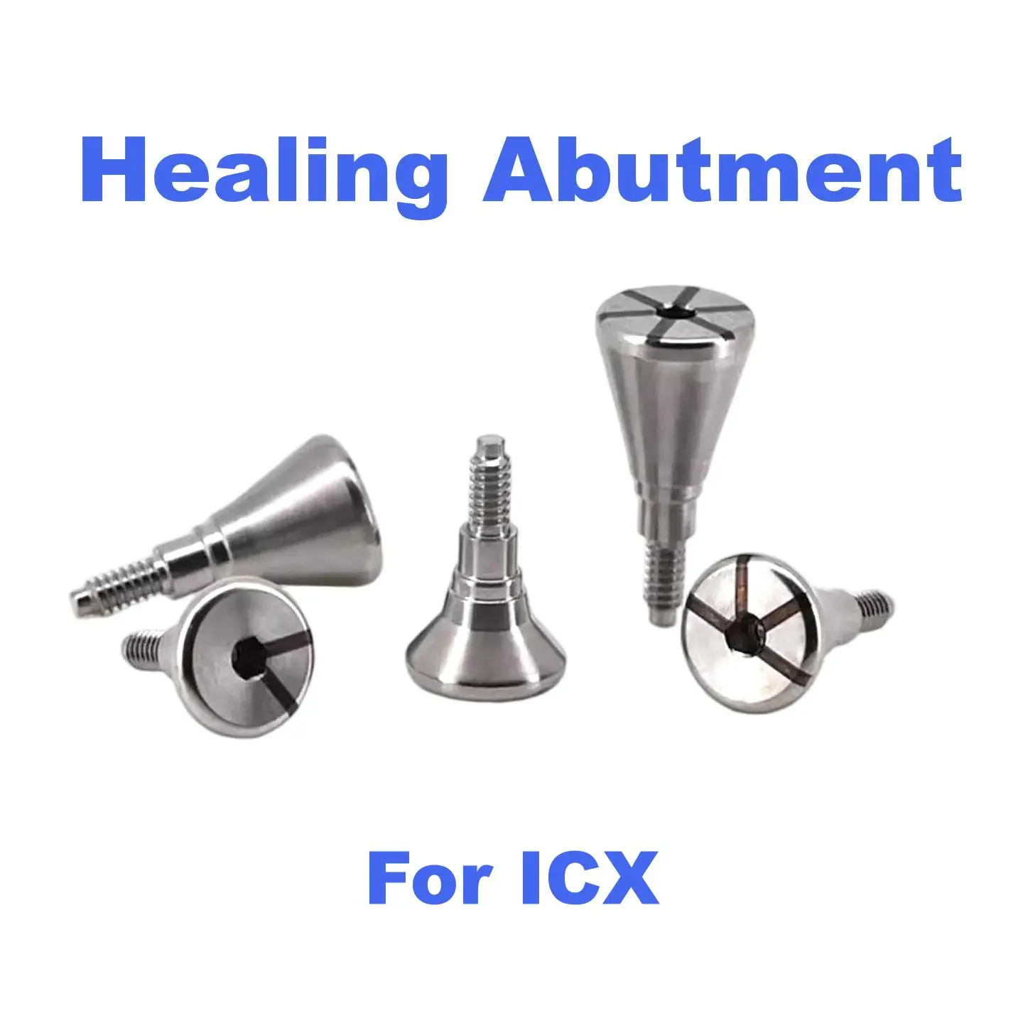 Precision Titanium Dental Implant Healing Abutment Screw Suitable for ICX System High Strength Gingival Restoration Part