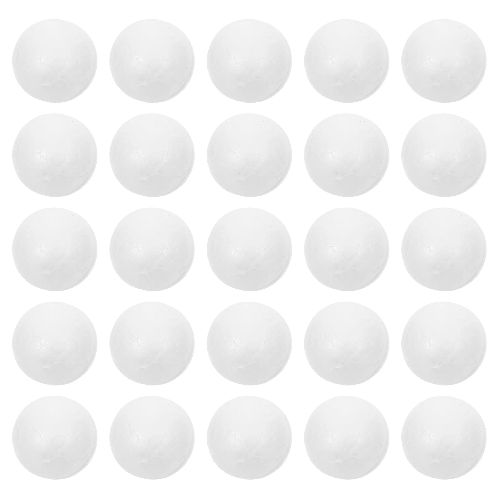 

250Pcs 2.5cm Foam Balls White Christmas Craft Ball for DIY Ornament Art Project Holiday Decoration Festival Decorative