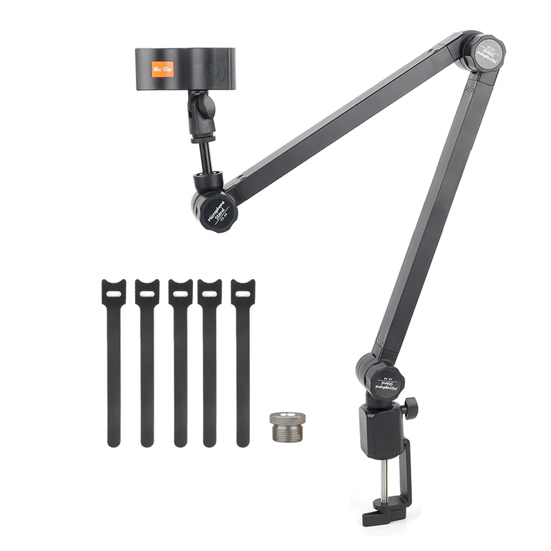 

Practical-Suspension Boom Scissor Arm Foldable Recording Microphone Holder Scissor Arm Stand